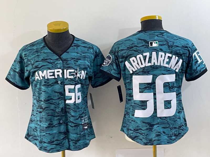 Women's Tampa Bay Rays #56 Randy Arozarena Number Teal 2023 All Star Cool Base Stitched Jersey,We sell and wholesale Women's Tampa Bay Rays #56 Randy Arozarena Number Teal 2023 All Star Cool Base Stitched Jersey on line form chian!